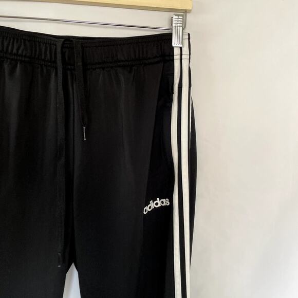Adidas black and white casual athletic pants zipper pocket women's size medium - Picture 2 of 8